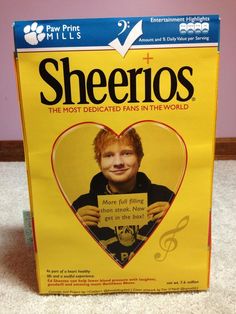 the front cover of a magazine with a photo of ed sheeros on it's back