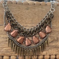 Make A Statement With This Necklace!! Nwt. Urban Outfitters Jewelry, Collar Choker, Necklace Collar, Choker Collar, Brown Silver, Collar Necklace, Womens Jewelry Necklace, Choker, Urban Outfitters