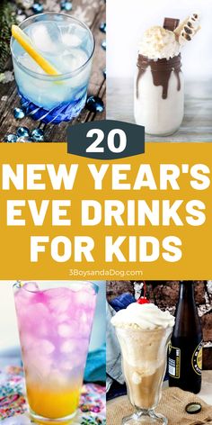 new year's eve drinks for kids to enjoy in the sun and on the beach