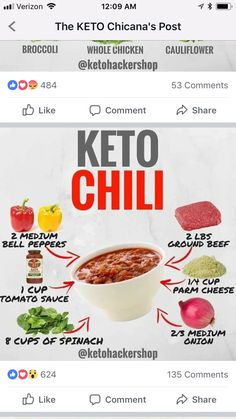 the keto chili recipe on twitter