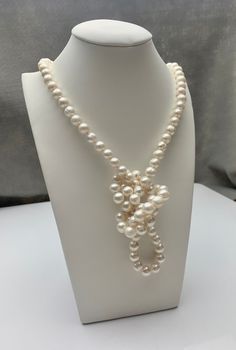 40 Inches Hand Knotted 8-9 Mm or 9-10 Mm Potato Natural White - Etsy Elegant Round Jewelry With 108 Beads, Elegant Long Necklace With 8mm Beads, Elegant Wedding Necklace With 108 Beads, Long Pearl Necklace, Necklaces Long, Long Pearl Necklaces, Wear Necklaces, Pearl Necklaces, Freshwater Pearl Necklaces