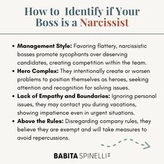 Ready to Reclaim Your Workplace Sanity?   Is your boss a narcissist? If so, you're navigating a minefield of narcissistic behaviors that may be new to you. How can you reclaim your workplace sanity?   Let's take the first step together by decoding narcissistic traits in the workplace.     openingthedoorspsychotherapy.com/is-your-boss-a-narcissist/  It's time to arm yourself with knowledge and resilience for a healthier work environment! Narcissistic Boss Quotes, Work Environment Quotes, Toxic Boss, Narcissistic Boss, Narcissistic Traits, Environment Quotes, Dark Truth, Gray Rock