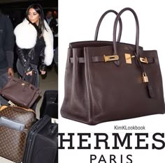 Hermes Birkin Chocolate 35cm with gold hardware Birkin Travel Bag, Birkin 35 Street Style, Birkin Outfit, Bags Wardrobe, Bags Wishlist, Big Cottages, Hermes Collection, Hermes Birkin 40, Hang Bag