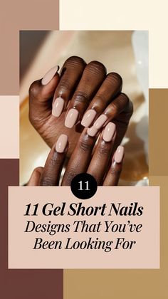 Find your next favorite manicure with these beautiful short nail designs. Featuring classy gel polish ideas, trendy minimalist patterns, and unique nail art, this collection is perfect for winter, work, or daily wear. Get inspired by these elegant short nail ideas and create Instagram-worthy styles with ease. Minimal Short Nails, Gel Short Nail Designs, Short Nails Easy, Gel Short Nails, Short Nail Ideas, Unique Nail Art