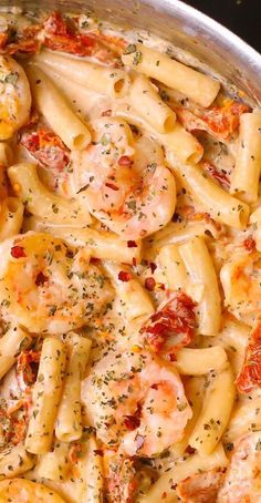 Creamy Shrimp Pasta Creamy Shrimp Pasta, Mozzarella Pasta, Creamy Shrimp, Seafood Entrees, Shrimp Recipes Healthy, Shrimp Recipes For Dinner, Shrimp Recipes Easy, Pasta Dinners, Shrimp Pasta Recipes