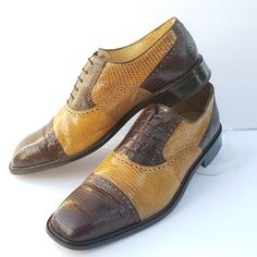 Have 6 Pairs Of These Belvedere Exotic Leather Men's Shoes We Are Selling Off. Size 11.5 3 Crocodile Trimmed With Suede Leather 3 Genuine Lizard Pairs All In Excellent Pre-Owned Condition 3 Colors: Brown Black Dark Plum Listing Individual Pairs. If Interested In More Than One, Just Add To Bundle And Save On Shipping. These Are The Brown Lizard Trimmed Pair $ 250 Firm Semi-formal Dress Shoes With Crocodile Pattern, Brown Crocodile Pattern Formal Oxfords, Semi-formal Wingtip Dress Shoes With Crocodile Pattern, Brown Crocodile Pattern Leather Shoes For Semi-formal, Semi-formal Leather Oxfords With Crocodile Pattern, Oxford Dress Shoes, Oxford Dress, Colors Brown, Brown Gold