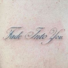 a tattoo that says, i will take you on the back of someone's stomach