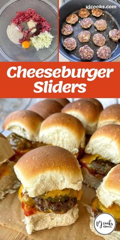 cheeseburger sliders are the perfect appetizer for any party or gathering