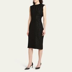 Kiton dress with sequin embellishment Jewel gathered neckline Sleeveless Midi length Sheath silhouette Back walking vent Zip closure Virgin wool Made in Italy Chic Sleeveless Sequin Dress For Formal Occasions, Elegant Sleeveless Sequin Dress For Night Out, Elegant Evening Sleeveless Sequin Dress, Glamorous Sleeveless Sequin Dress For Formal Occasions, Glamorous Sleeveless Sequin Dress For Formal Events, Sleeveless Sequin Dress For Formal Occasions, Formal Sleeveless Sequin Midi Dress, Sleeveless Embellished Midi Dress For Formal Occasions, Formal Embellished Sleeveless Midi Dress