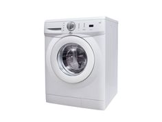 a washing machine with the door open on a white background