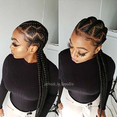 Cornrows Braids For Black Women Natural Short Hair, Six Feed Ins Braids, Birthday Hairdo, Cornrow Extensions, Braid Beauty, Simple Braids, Feedin Braids, Cornrow Braids, Feed In Braids Hairstyles