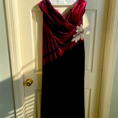 Beautiful Burgundy Velvet Gown Worn Once Professionally Dry Cleaned Velvet Gown, Alex Evenings, Burgundy Velvet, Wedding Dresses, Velvet, Womens Dresses, Red, Dresses, Women Shopping