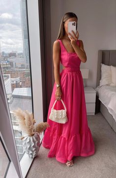 Feminine Aesthetic Outfits, Organza Midi Dress, Hamptons Outfit, Different Types Of Dresses, Summer Day Dresses, Bridal Wedding Dress, Elegant Dresses For Women, Vestidos Vintage, Dress Prom