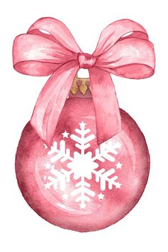 Christmas Images Clip Art, Christmas Wallpaper Iphone Cute, Christmas Card Illustration, Watercolor Birthday Cards, Pink Xmas, Kawaii Christmas, Pink Christmas Decorations, Cute Christmas Wallpaper, Wallpaper Iphone Christmas