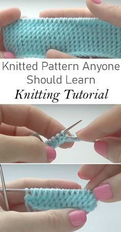 two pictures showing how to crochet the knitted pattern anyones should learn