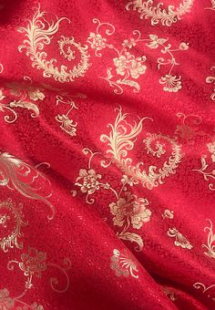 Brand new and excellent quality gorgeous Jacquard Brocade Fabric 56" wide, medium weight.  Jacquard brocades are traditionally only worn by Asian and European royalties. Handwoven with opulent and intricate tone-on-tone as well as colored jacquard patterns.   This stunning brocade is an excellent choice for DIY, bags, dresses, jackets, pants, vests, designer gowns, mardi gras, costume, prom, events, parties, stage, performances, cushions, seat backs, chair covers and all home decorations.  Let y Phoenix Feather, Performance Dresses, Cream Silk, Jacquard Pattern, True Red, Silk Brocade, European Royalty, Brocade Fabric, Blue Cream