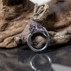 Silver ring jewelry with two amethystgift for womanamethyst | Etsy Amethyst Jewelry Ring, Electroplating Jewelry, Amethyst Ring Silver, Seahorse Pendant, Silver Jewelry Pendant, Amethyst Jewelry, Gift For Woman, Silver Jewelry Rings, Copper Pendants