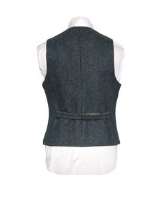 Ladies Blue Herringbone Tweed Waistcoat | Etsy Fitted Blue Tweed Outerwear, Fitted Tweed Vest For Work, Fitted Tweed Vest For Fall, Fitted Tweed Vest With Herringbone Pattern, Fitted Tweed Vest For Winter, Fitted Herringbone Vest For Fall, Tailored Blue Vest For Fall, Waistcoat For Women, Herringbone Vest