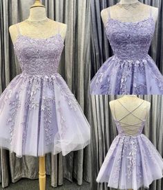 Quinceanera Purple, Vestido Color Lila, A Line Homecoming Dress, Purple Homecoming, Lilac Prom Dresses, Purple Quince, Debut Ideas, Purple Tulle, Formal Dresses Graduation