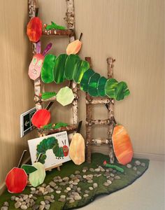 the very hungry caterpillar house made out of paper