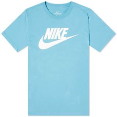 The Nike Tee Men's Futura Icon Logo T-Shirt Short Sleeve Size: Mens 3xl Color: Blue / Cerulean Material: 100% Cotton Condition: New With Tags Blue Crew Neck Top With Logo, Sporty Blue Tops With Logo, Blue Logo T-shirt For Streetwear, Casual Blue Top With Logo, Nike Light Blue Crew Neck T-shirt, Nike Shirt, Nike Tee, Woven Jacket, Tomboy Style Outfits