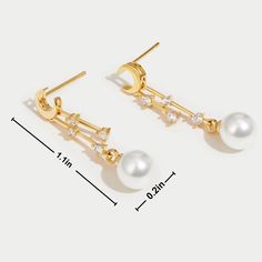 The moon glows softly every night in the sky. It serves as a reminder that no matter how dark it may appear to be, hope & light can be found anywhere. Keep these beautiful earrings close to chase your dreams and follow your heart always. 18K gold plated Imitation pearl, crystal Size: 1.1in x 0.2in Pushback stud closure Hypoallergenic, lead & nickel free If you aren't in LOVE with your purchase, please let us know within 30 days of receiving your item, and you'll receive a stress-free refund. Elegant Hypoallergenic Moon Shaped Earrings, Elegant White Moon Phase Earrings, Hope Light, Pearl Crystal, Chase Your Dreams, Moon Glow, Small Earrings Studs, Follow Your Heart, Halloween Sale