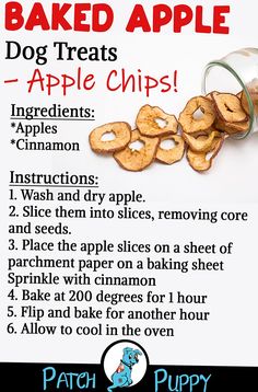 a recipe for baked apple chips with instructions