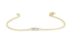 Baguette Diamond Bracelet in 14k Solid Gold / Dainty Diamond | Etsy Elegant 14k Gold Bracelet With Baguette Diamonds, Elegant 14k Gold Bracelets With Baguette Diamonds, Yellow Gold Baguette Cut Tennis Bracelet, 14k Gold Diamond Bracelet With Baguette Diamonds For Anniversary, Gold Baguette Diamond Bracelet For Formal Occasions, Formal Yellow Gold Bracelet With Baguette Diamonds, Elegant Yellow Gold Baguette Tennis Bracelet, Classic Baguette Diamond Bracelet For Gifts, Classic Baguette Diamond Bracelet Gift