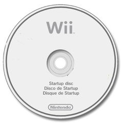 the nintendo wii game disc is shown