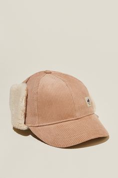 TOMMY TRAPPER CAP Brown 5-panel Winter Hat, Brown Corduroy Hat For Outdoor, Brown Adjustable Corduroy Hat, Adjustable Brown Corduroy Hat, Brown Corduroy Cap, Girls Hats, Kids Baseball Caps, Kids Bucket Hat, Kids Baseball