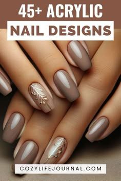 Minimalist Nail Art Designs Simple, Nails Neutral Design, Neutral Nails Colors, Fall Manicure Nails, Fall Bridesmaid Nails, Simple Fall Nail Colors, Neutral Nails With Design, Minimalist Fall Nails, Neutral Nail Art Designs