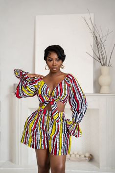 Ankara Short Dress Styles, Kitenge Designs, Ankara Short, Stylish Naija, Chic Dress Classy, Short Dress Styles, African Fashion Traditional, Wax Fabric, African Inspired Fashion