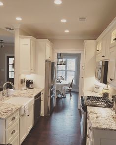 the kitchen is clean and ready for us to use in its new owner's home