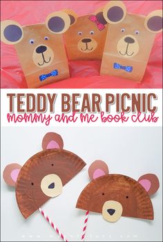 paper bag crafts for kids to make teddy bear picnic