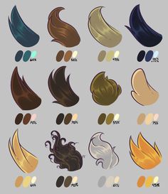 the different types of hair that are used in this video game, and how to use them