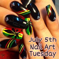 Bob Marley Nails, Nail Feet, Nails Grunge, Hippie Nails, Edgy Nails, Grunge Nails, Pretty Nail Art Designs