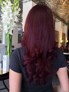 Dark Maroon Hair, Wine Hair Color, Maroon Hair, Hair Inspiration Long