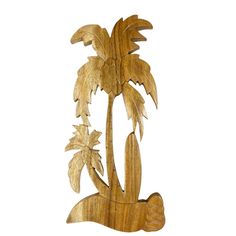 Palm Tree with Surfboard | Natural Wall Plaque Surf Room, Surfboard Wall, Wooden Wall Plaques, Tropical Home Decor, Tropical Houses, Wall Plaque, Wooden Wall, Wooden Walls, Material Wood