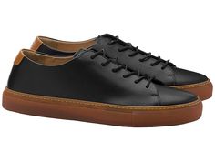 Moral Code Cove - Men's Shoes : Black : Give your casual style an upgrade in the Moral Code Cove featuring a low-top sneaker that will be your go-to any season. Closed, round toe construction with a leather lace closure. Perforation detail at toe area and contrast back collar for added personality. Olivenleder leather upper that is a chrome-free vegetable tanned leather. Breathable leather lining and padded, leather footbed for added comfort. Durable, rubber outsole for protection and traction. Casual Wingtip Lace-up Shoes With Contrast Sole, Casual Lace-up Wingtip Shoes With Contrast Sole, Casual Low-top Workwear Sneakers, Casual Low-top Sneakers For Work, Casual Round Toe Sneakers For Work, Casual Round Toe Lace-up Shoes For Business Casual, Casual Wingtip Lace-up Business Shoes, Casual Lace-up Shoes With Round Toe For Business Casual, Low-top Sneakers With Rubber Sole For Work