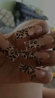 Zebra Print Nails, Cheetah Print Nails, Punk Nails, Print Nails, Leopard Nails, Pretty Gel Nails, Soft Nails, Long Square Acrylic Nails