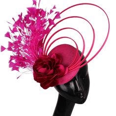 Stunning, Striking, And Glamorous Pillbox Birdcage Feathered Hat. Perfect For A Variety Of Occasions, From Derby Events To Tea Parties, Church Gatherings, Or A Day At The Races, This Fascinator Is Sure To Turn Heads And Make A Statement. Features: - Elegant Color With A Bold And Eye-Catching Design. - Elegant Birdcage Veil For A Touch Of Mystery And Sophistication. - Intricate Feather Detailing For Added Flair And Elegance. - Perfect For Derby Events, Equine Gatherings, Tea Parties, Church Event Red Fascinator Hats, Feathered Hat, Day At The Races, Birdcage Veil, Church Events, Feather Fascinators, Feather Hat, Elegant Color, Tea Parties