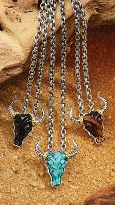 Men’s Necklaces - LAGOS Longhorn Silhouette, Texas Jewelry, Silhouette Necklace, Define Your Style, Bold Jewelry, Colorful Jewelry, Chains For Men, Statement Pieces