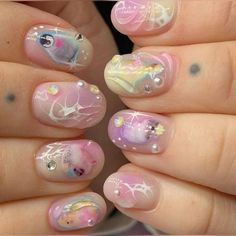 Cute Short Nails, Blush Nails, Really Cute Nails, Nail Tattoo, Cat Nails, Kawaii Nails, Pink Acrylic Nails