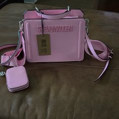 Steve Madden Fondant Pink Bevelyn Satchel. Brand New With Tags Steve Madden Bevelyn, Fondant Pink, Girly Bags, Steve Madden Bags, Steve Madden, Fondant, Satchel, Bag Lady, Brand New