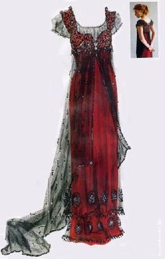 Deborah L. Scott Rose Jump Dress Titanic Costume, Titanic Dress, Red Wedding Dresses, فستان سهرة, Vintage Gowns, Vestidos Vintage, Edwardian Fashion, Historical Dresses