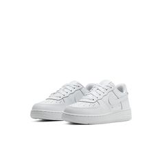 Nike Air Force 1 Low PS Triple White 314193-117 White Air Force Ones, Nike Kids Shoes, Nike Force 1, Birthday Party At Home, White Air Force 1, 3rd Birthday Party, Party At Home, White Nike Shoes, Nike Force