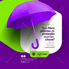 a purple umbrella with the words sutiba presidea de protecto que mundo above it