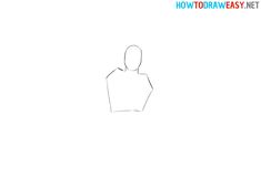 the outline of a person's head and torso