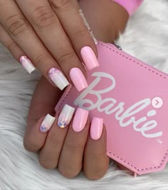 Barbie Nail Ideas, Barbie Nail, Glitzy Glam, Red Charm, Spring Nail Designs, Nice Nails, Gold Powder, Popular Nails, Powder Makeup