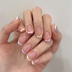 Hello and welcome to my shop! These manicure are handmade from 4-5 layers of gel polishing agents. To make sure these enhancements are firm You can choose the right size and shape according to the chart Or leave a message to me after purchase to customize the size and shape you need Our products are handmade So when we have a lot of orders It may take some time to complete Please be patient. We offer two kinds of nail glue and adhesive plaster Nail glue is a relatively strong one If you want the Short Minimalist Dip Nails, French Natural Nails Short, Simple Nail Art French Tip, Simple Tapper Square Acrylic Nails, Nails Inspo Square Short, Short French Fall Nails, Cute Heart Nail Designs, Simple Kawaii Nails Short, Really Short Fall Nails